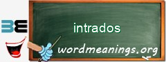 WordMeaning blackboard for intrados